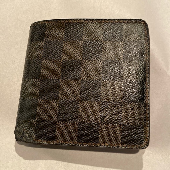 LOUIS VUITTON DAMIER Pertefeuille Marco BIFOLD WALLET #CA0045 - Picture 1 of 12